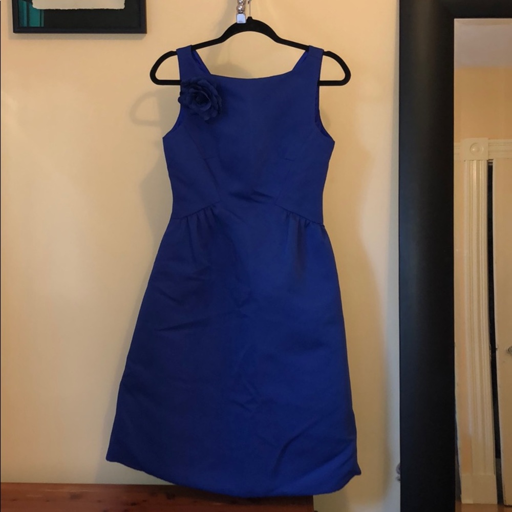 Kate Spade bright blue midi dress